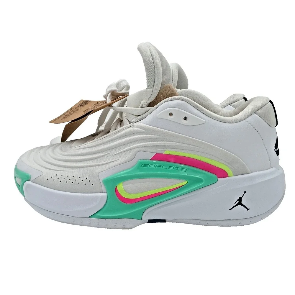 New Mens Nike Jordan Luka 3 Photo Finish (White- Black Volt- Glow Green)‎ Size 8